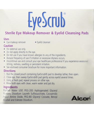 Novartis Eye-Scrub Pre-Moistened Pads - Gentle Eye Care Solution - Buy Online on GoSupps.com