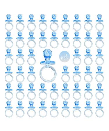 50 Pieces 2.75 Inch Baby Pacifier Baby Shower Plastic Pacifier for Baby Shower Pacifier  Baby Shower Gender Show Party Decoration DIY Baby Shower Birthday Party Gift (Blue) - Buy Online on GoSupps.com