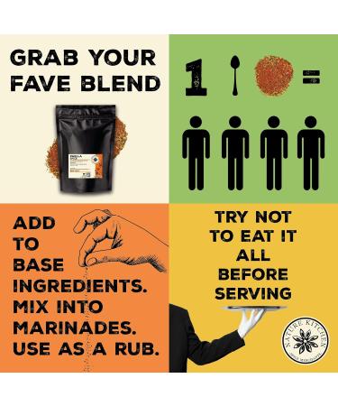 Nature Kitchen Jerk Seasoning (Hot) 500GSeasoning Spices And Herbs. Gluten-Free and Vegan Everyday Cooking Blends For Marinades Sauces Frying Baking Or Grilling - Buy Online on GoSupps.com