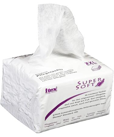 itex Supersoft Wipes & Care Cloths - 150 Soap-Free Ultra Soft Viscose & PES for Gentle Care - Perfect for Sensitive Skin - Buy Online on GoSupps.com