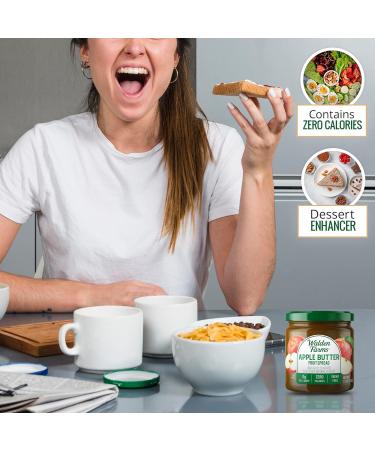 Walden Farms Apple Butter Fruit Spread 12 oz Jar (3 Pack) | Sugar Free Jam | Thick & Delicious | 0g Net Carbs | Kosher Certified | Ideal for Breakfast & Snacks - Buy Online on GoSupps.com