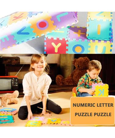 Buy Foam Mats for Kids - Interlocking Alphabet & Numbers Mat | 36 Tiles | Perfect Baby Play Mat for Toddlers & Exercise - Buy Online on GoSupps.com