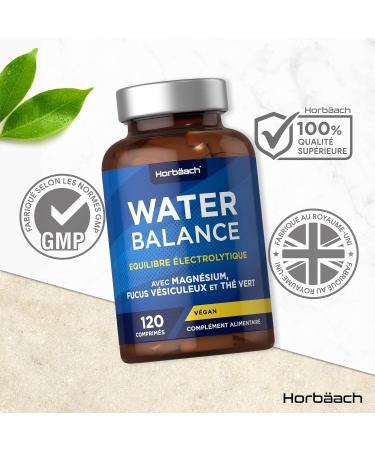 Powerful Draining Water Retention | 120 Vegan Tablets | Electrolyte Complex With Magnesium Green Tea and Fucus | Water Balance - Buy Online on GoSupps.com