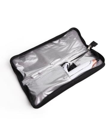 AmoVee 2-in-1 Mini Travel Curling Iron and Flat Iron - Dual Voltage 1 inch with Carry Bag - Perfect Valentine's Day Gift for Her (White) - Buy Online on GoSupps.com