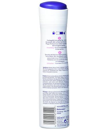 Nivea Fresh Flower Spray Deodorant 150ml - Aluminum Free - Buy Online on GoSupps.com