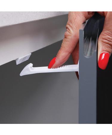 Dreambaby Adhesive Safety Latches - White 8 Pack | Childproof Drawers & Cabinets - Buy Online on GoSupps.com