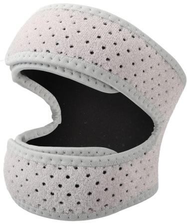 Comfortable Adjustable Knee Band & Brace for Men - Elastic Skin-Friendly Breathable Support for Sports (Gray) | International Shipping - Buy Online on GoSupps.com