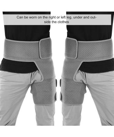 Ymiko Hip Compression Brace - Sciatica Relief Wrap with Adjustable Straps for Men & Women | Thigh Muscle Injury Recovery Support - Buy Online on GoSupps.com