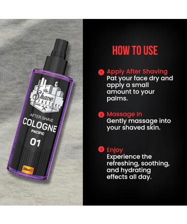 the shave factory After Shave Cologne - a fragrant essence for perfect aftershave care for a long-lasting feeling of freshness and comfort (1.69 fl. oz (50ml) 01 Pacific) 01 Pacific 1.69 Fl Oz (Pack of 1) - Buy Online on GoSupps.com