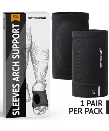 Metatarsal Compression Arch Support Sleeves for Flat Feet Pain Relief - Medium Black | Reusable Gel Pad Fabric Socks for Arthritis & Plantar Fasciitis - Men & Women - Buy Online on GoSupps.com
