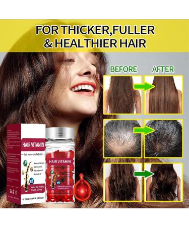 Moisturizing Hair Oil Nourishing Hair Serums Capsules Natural Hair Essence All Hair Types Anti Frizz Complex Hair Conditioner for Smoothing Hair Repairing Damaged & Split Ends (40 Capsules) - Buy Online on GoSupps.com