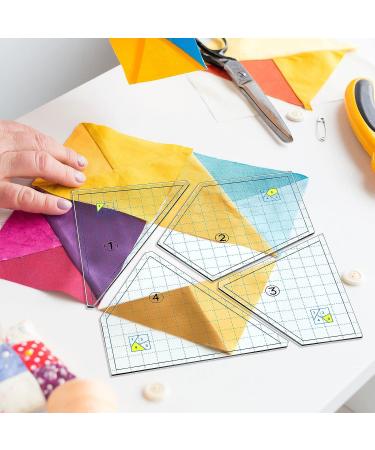 Quilting Template Set - Acrylic Cutting Templates for Sewing Machine - 9x9 Inch Novelty Style Ruler for DIY Patchwork Quilts - Buy Online on GoSupps.com