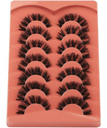 Alphonse D Curl Faux Mink Fluffy False Eyelashes | DIY Cluster Lashes | Natural Wispies | 7 Pairs Pack | Style A - Buy Online on GoSupps.com