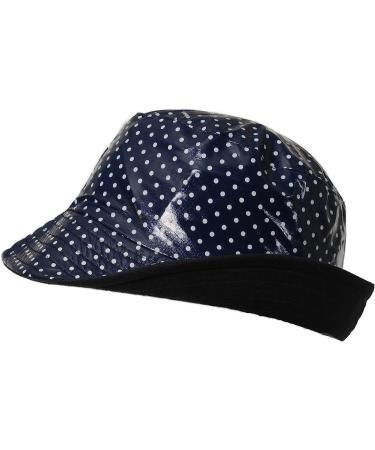 Toutacoo Waterproof Vinyl Bucket Rain Hat 03 - Blue Polka Dot - Buy Online on GoSupps.com