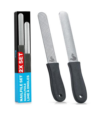 Bluepet 2x Set claw file nail file coarse & finely for removal of sharp edges & optimal claw care for dogs cats & small animals (2 SET coarse + fine)