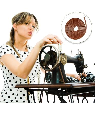 Sewing Machine Leather Belt Set - 4 Pieces 72 x 3/16 Inch with Hook | Universal Pedal Sewing Machine Replacement Parts and Accessories - Buy Online on GoSupps.com