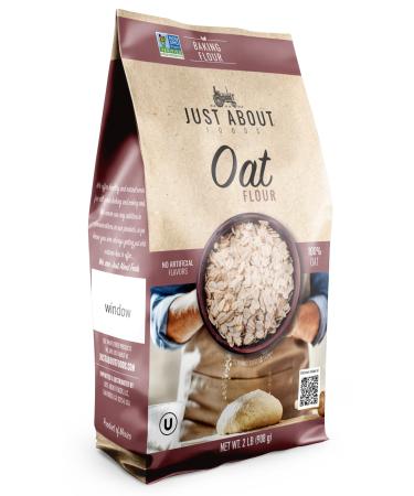 Just About Foods Oat Flour 2 lb Vegan Non-GMO