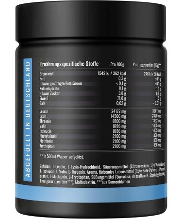 Premium EAA Powder | All 8 Essential Amino Acids | Vegan BCAA Complex | High Dose Pink Lemonade | No Unnecessary Additives - Buy Online on GoSupps.com