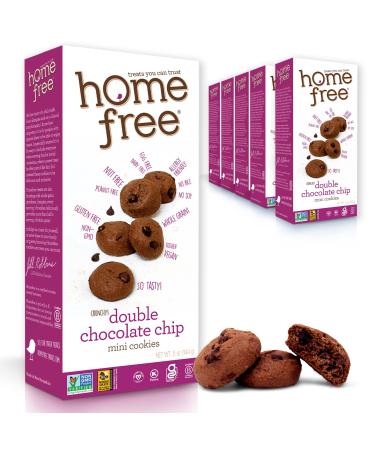 Homefree Treats You Can Trust Double Chocolate Chip 5 Ounce box (Pack of 6)