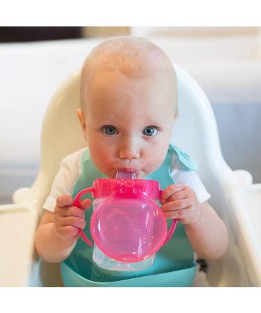 Dr. Brown's Transition Sippy Cup with Soft Spout - Pink 6oz (1 Pack) | For 6m - Buy Online on GoSupps.com