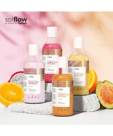 Shop Soflow Energetic Sorbet Exotic Shower Gel with Jojoba Invigorating Skin-Softening Shower Experience with Exotic Fruits International Shipping Available - Buy Online on GoSupps.com