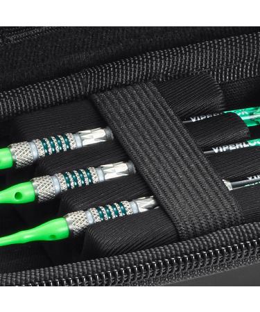 Casemaster Sentry Dart Case - Slim EVA Shell for Steel and Soft Tip Darts - Holds 6 Darts with Built-in Storage - Black - Buy Online on GoSupps.com