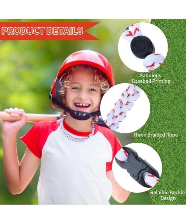 Jexine 12 Pieces Softball Braided Rope Tornado Necklace 3 Rope Braided Sports Necklace Titanium Necklace Softball Gifts for Softball Players Teams Coaches White - Buy Online on GoSupps.com