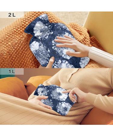 Buy BPA-Free Tie-Dye Hot Water Bottle 2L | Large Heat Bag for Cramp & Pain Relief - Fast International Shipping - Buy Online on GoSupps.com