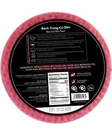 Mekong River Banh Vietnamese Beetroot Rice Paper 22cm - 24 Packs (300g each) - Buy Online on GoSupps.com