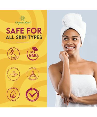 ORGANIC EXTRACT Turmeric Body Lotion - 16 fl oz / 473 ml - Deep Moisturizing Hydrating Body Moisturizer Cream - Helps Relieve Dry Skin with Long-Lasting Moisture - With Turmeric Papaya Extract - Buy Online on GoSupps.com