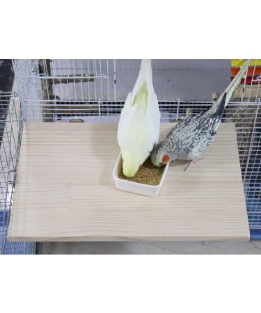 40 x 26 cm Large Bird Platform Natural Wood Pet Climbing Platform Small Animal Cage Accessories for Parrots Budgies Cockatiels Rats Hamsters Guinea Pigs 40 26 CM - Buy Online on GoSupps.com