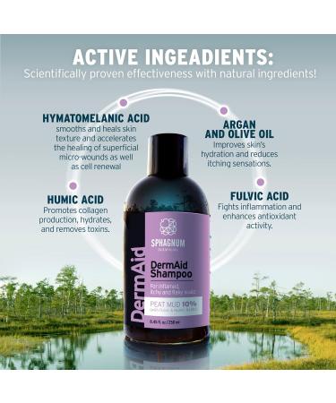 Seborrheic Dermatitis Shampoo Peat For Treatment Of Dry Itchy And Flaky Scalp. Also Helps Treat Dandruff Psoriasis And Eczema. 250 ml - Buy Online on GoSupps.com