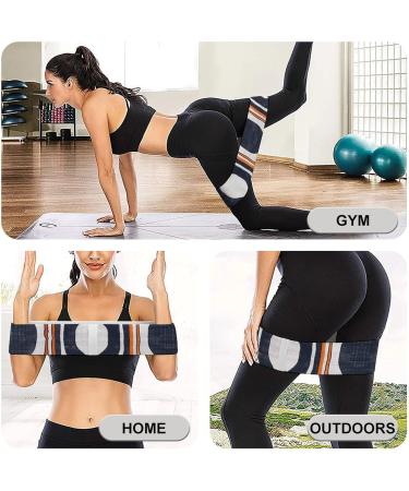 Premium Navy Striped Resistance Bands - Elastic Exercise & Leg Bands for Fitness - Durable Fabric for Optimal Performance - Buy Online on GoSupps.com