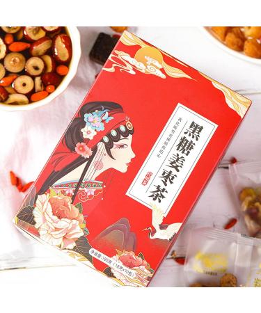 Black Sugar Ginger Jujube Tea Chinese Traditional Longan Wolfberry Healthy Tea Brown Sugar Ginger Red Dates Tea for Home Office Hotel - Buy Online on GoSupps.com