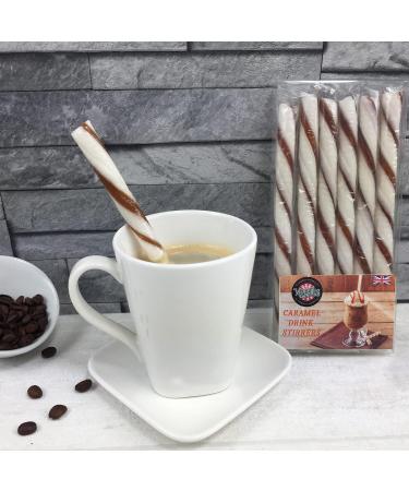 Wendy's Candies - Foodie Flavour Caramel Coffee Stirrer - hot Chocolate stirrers - Edible Candy Stick - Boiled Sweets Like Candy Canes Sweets - Tea Stirring Sticks - Rock Sugar Candy Melts - Ref SCA - Buy Online on GoSupps.com