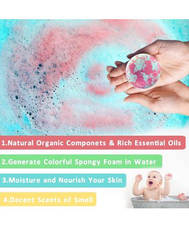 Unicorn Bath Bombs with Surprise Jewelry Inside | Organic Bath Bombs for Kids Girls | Birthday Gift for Girls - Buy Online on GoSupps.com