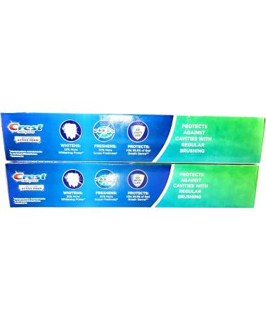 Crest Complete Toothpaste Plus Scope Advanced Active Foam 8.2 oz (2 Pack) - Buy Online on GoSupps.com