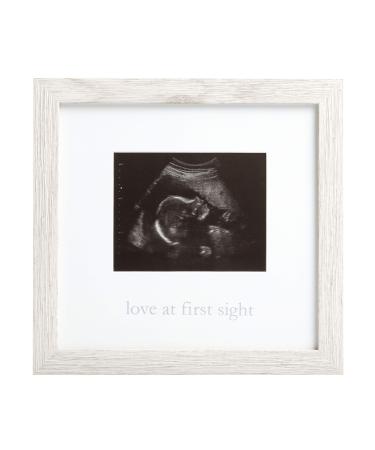 Kate & Milo Rustic Sonogram Picture Frame, Love at First Sight Gender-Neutral Nursery Dcor, Mothers Day Keepsake Photo Frame Love at First Sight Frame