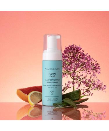 HAPPY DAYS Natural AHA + BHA + Zinc Daily Cleansing Foam | Gentle Exfoliating Face Wash for Glowing Skin - International Shipping Available - Buy Online on GoSupps.com