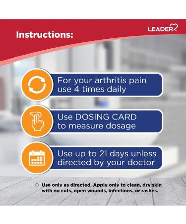 Leader Diclofenac Sodium Topical Arthritis Pain Relief Gel - Powerful Anti-Inflammatory Treatment (Compare to Voltaren) - 5.30 oz - Fast International Shipping - Buy Online on GoSupps.com