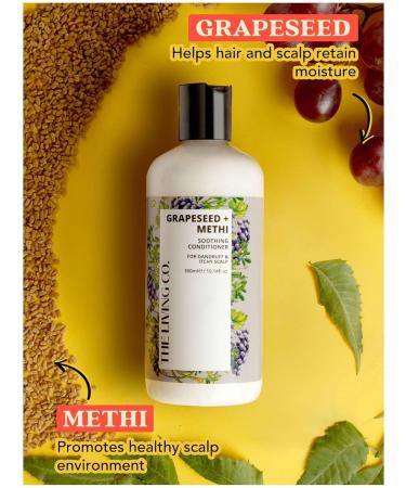 Soothing Conditioner for Dandruff & Itchy Scalp - Grapeseed & Methi 300ml | Buy Internationally - Buy Online on GoSupps.com