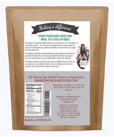 Jiva Organic Fenugreek Seeds 3 LB - Non-GMO, Non-Irradiated, Gluten Free - Whole Methi Seeds - Bulk Size for Best Value - Buy Online on GoSupps.com