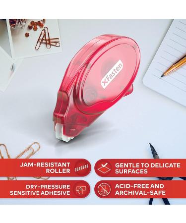 XFasten Double Sided Adhesive Roller 8mm x 30ft 4-Pack - Scrapbook Supplies for Adults - Photo Tape for Scrapbooking - Clear Tape - Buy Online on GoSupps.com