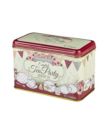 New English Teas English Tea Party Tin - 40 English Breakfast Teabags - Buy Online on GoSupps.com