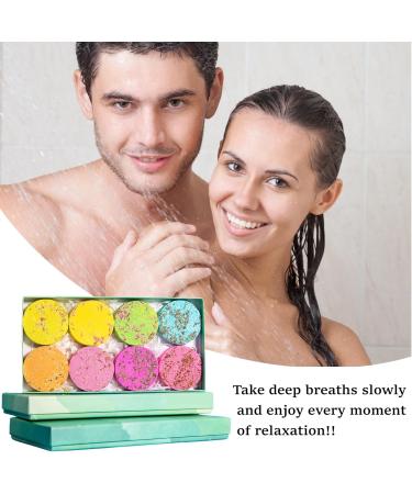 JOYHAZE Shower Steamers Aromatherapy Shower Tablets with Essential Oils for SPA Relaxation Christmas Birthday Valentines Gift Stress Relief Self Care Mixed Aromas (8) - Buy Online on GoSupps.com