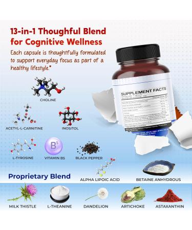 Ultra Choline Acetyl-L-Carnitine Inositol & L-Tyrosine Daily Supplement for Executive Focus & Metabolic Harmony 150 Capsules 150 count (pack of 1) - Buy Online on GoSupps.com