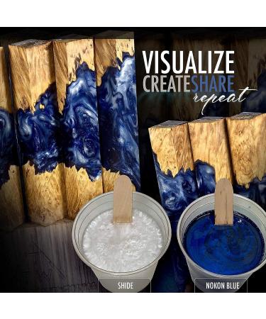 Eye Candy Premium Mica Powder Pigment Nokon Blue 50g - Versatile DIY Arts and Crafts Additive for Woodworking, Epoxy, Resin, Paint, Nail Polish, Lip Balm - Buy Online on GoSupps.com