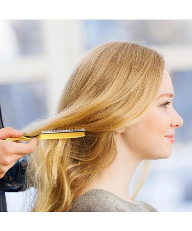 Hair Cutting Razor Haircut Razor Alloy Handle Stainless Steel Cutter Hair Razor - Hair Cutting Tool Anti-Slip Grip Hair Texturing Thin Hair Barber Razor for Men and Women gold - Buy Online on GoSupps.com