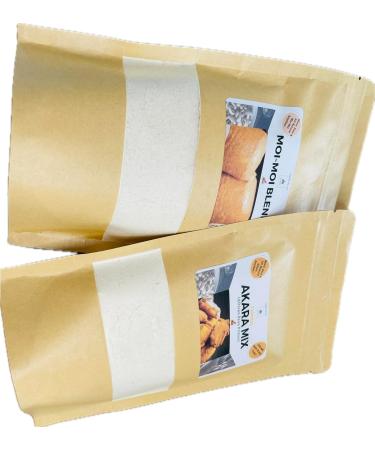Akara Mix & Moi-Moi Blend Combo Bundle Pack Nigerian food African beans fritter Nigerian Akara Moi-moi Blend with beans flour-341g and 437g - Buy Online on GoSupps.com