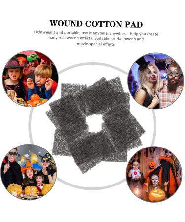 FRCOLOR 128 Pcs Makeup Sponge Set - Stipple Brushes & Halloween Tools for Scary Effects | Black Dense Sponge & Fake Scab Blood Sponges - Buy Online on GoSupps.com